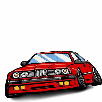Auto Teppich im klassischen BMW E30 Design