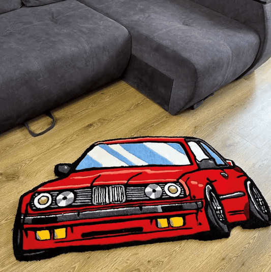 Auto Teppich im klassischen BMW E30 Design