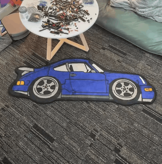 Auto Teppich im klassischen Porsche 911 Design